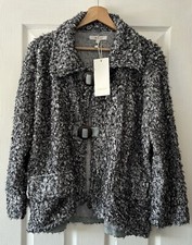 neslay cardigan size 1 grey button front