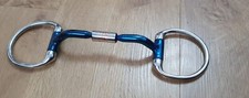 Western Dee Snaffle Eggbutt Bit Blue Sweet Iron Copper D Ring Horse Brand New