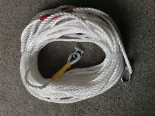 500ft OF NEW 10MM ROPE WHITE ANCHOR BOAT MOORING WITH 10MM THIMBLE AND SHACKLE