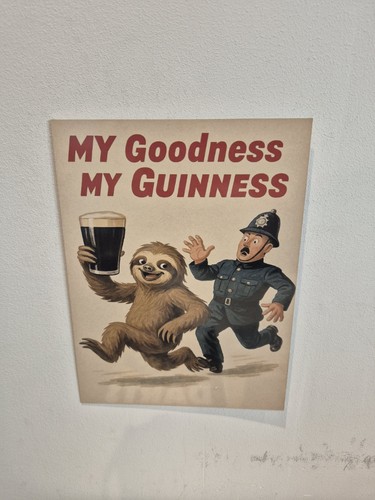 Guinness vintage metal sign - guinness,