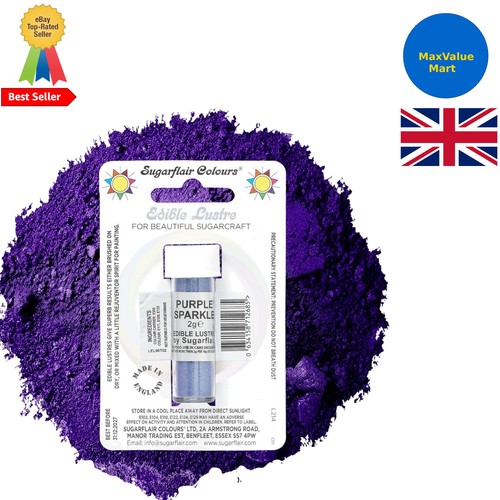 Sugarflair purple sparkle - purple,