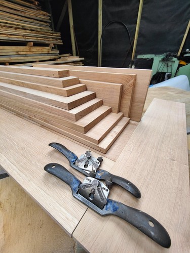 Planed oak boards - 20mm,, 100%