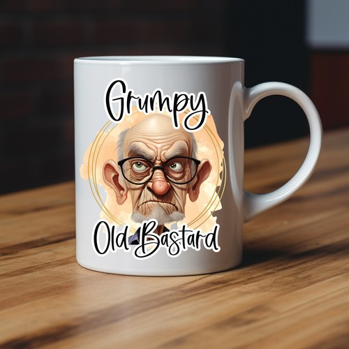 Personalised funny old grumpy - personalised,
