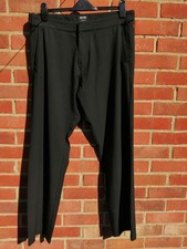 Men's 34 R  black Mclaren trousers by Hugo Boss with adjustable waistband