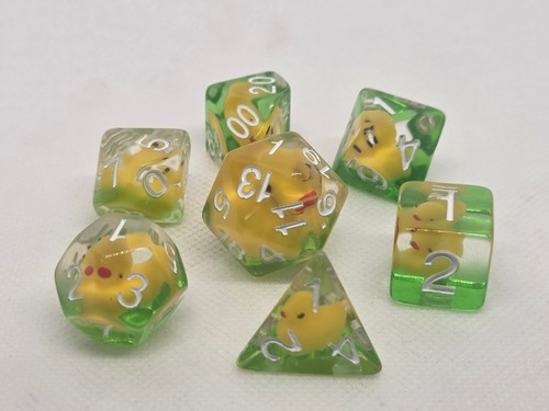 Dnd dice set 7 acrylic - set,