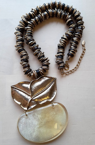 Zara statement necklace long - statement,