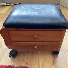 Leather Effect Black Topped