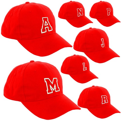 Red baseball cap kids adult - red,