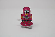 Retro Vintage Wind Up Metal Magic Girl Mini Walking Robot Pink Hand Painted Toy