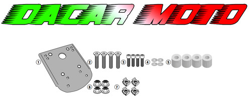 Rear top case mount for - rear,