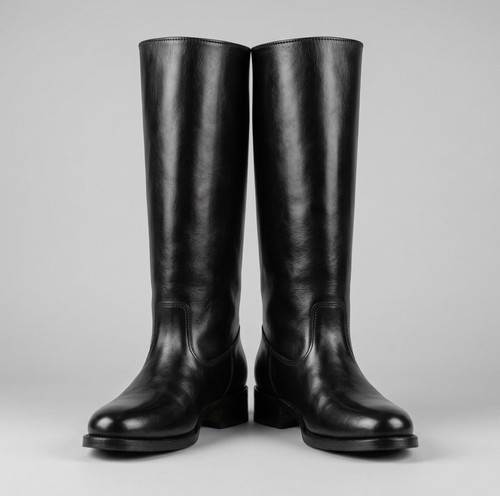 Ww2 german officer boots black - ww2,