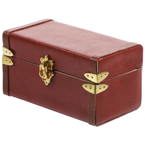 Miniature wooden suitcase - miniature,
