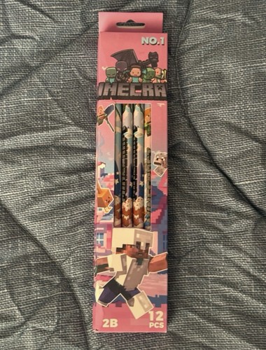 Box minecraft pencils - of,