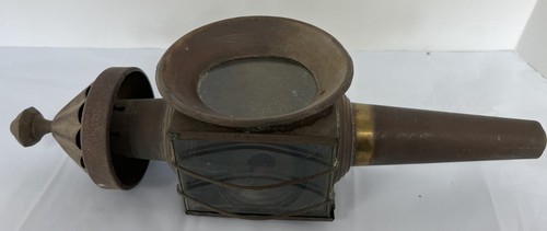 Vintage brass carbide lamp - brass,