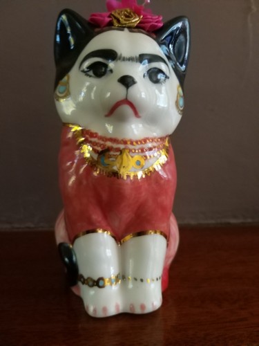 Frida kahlo cat ceramic - ,