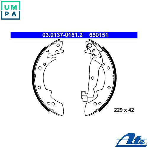 Brake shoe set 0137 0151 - brake,