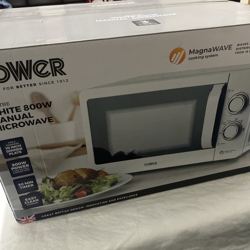 Tower white 800w 20l manual - white,