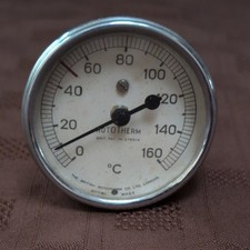Vintage Rototherm Temperature Gauge British Made