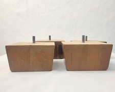 Solid Large Square Wooden Furniture Legs Feet  70 mm Sofa, Settee, Beds Chest