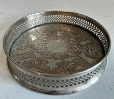 Vintage Silver Plated Round