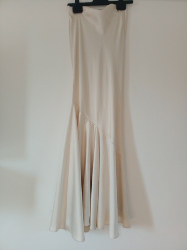 Boohoo cream satin slinky
