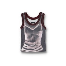 Jean Paul Gaultier × Y/Project Grey Trompe L'oeil Lingerie Tank Top | Size M