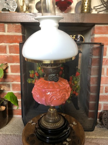 Edwardian duplex lamp - , by