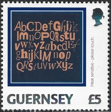 2003 Guernsey Sg 1008 £5 Letters on a Stamp on a Letter MNH