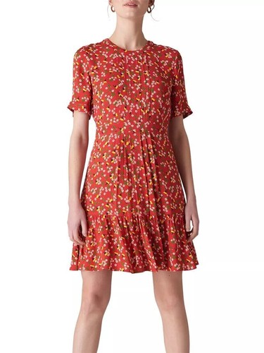 Whistles peony print pleat - print,