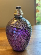 Ashleigh & Burwood Purple Oil Fragrance Lamp Glass Diffuser New Unused No lid
