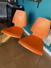 IKEA Vilmar Orange Dining Chairs (Set of 2)
