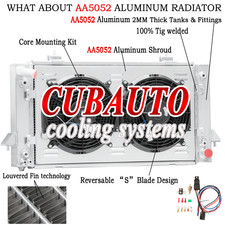 3Row Radiator Shroud Fans For 87-98 Land Rover Range Rover/Discovery I/II 4.0 88