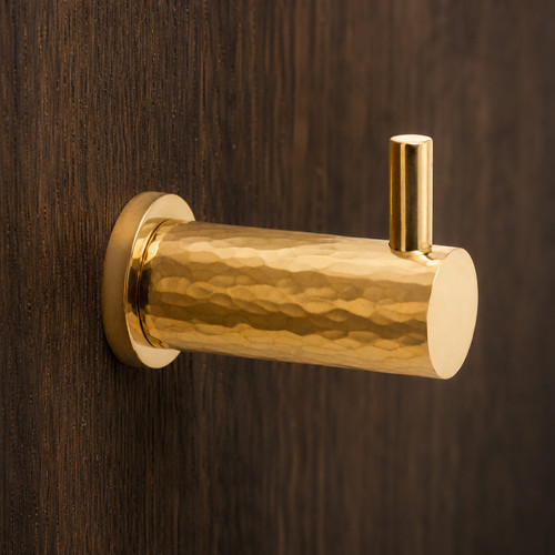 Polished brass hammered - hammered, coat
