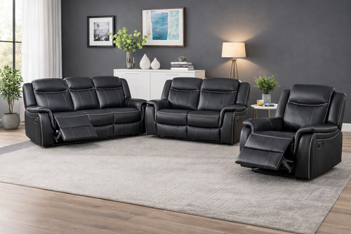 Black leather gel - leather, 3