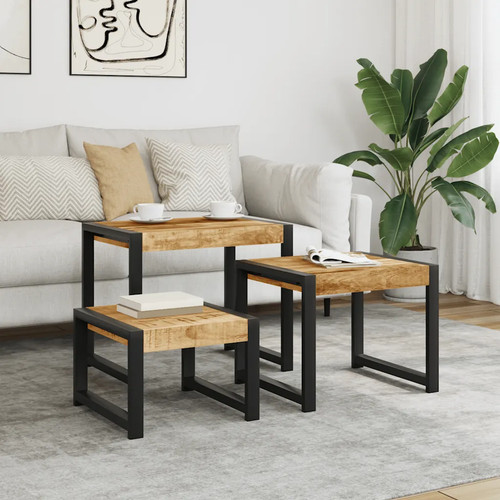 Vintage style solid mango - solid, wood