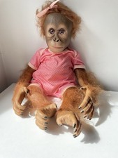 Annabelle's Hugs Monkey Doll by Ashton-Drake Galleries Ina Volprich Collectible