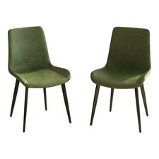 Dining Chairs Set of 2 Olive