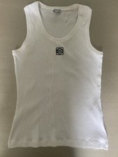 Loewe Ladies White Rib Vst - Size M