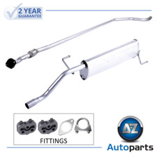 For Fiat Grande Punto 1.2 1.4 2006-2022 Centre Exhaust Rear Silencer + Fittings