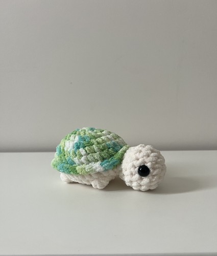 Handmade crochet turtle green - crochet,