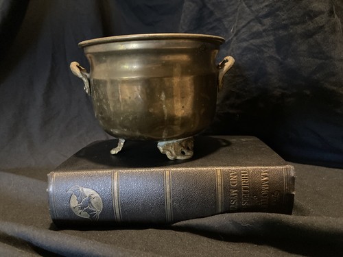 Vintage brass plant - vintage,