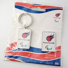 PARALYMPICS GB KEYRING MAGNET SET - OLYMPICS PARALYMPIC GAMES BADGE LONDON 2012