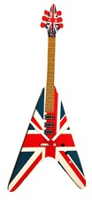 Union jack guitar clock - guitar,