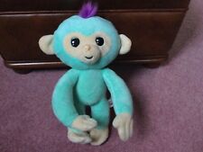 Interactive Fingerlings Monkey Plush Turquoise  12" Approx. Giggles when pressed