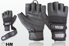 WEIGHT LIFTING LEATHER GLOVES