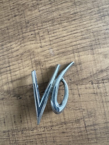 Vintage chrome car badge - car,