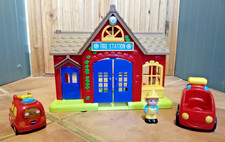 ELC Happyland Fire Station with engine and figure