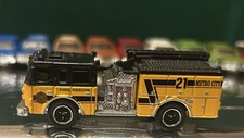 Matchbox Mattel Fire Appliance In Yellow Black cab Metro City Tampo