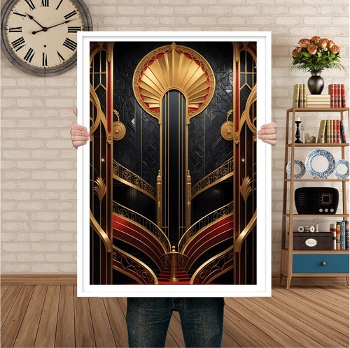 Art deco architecture wall - art,