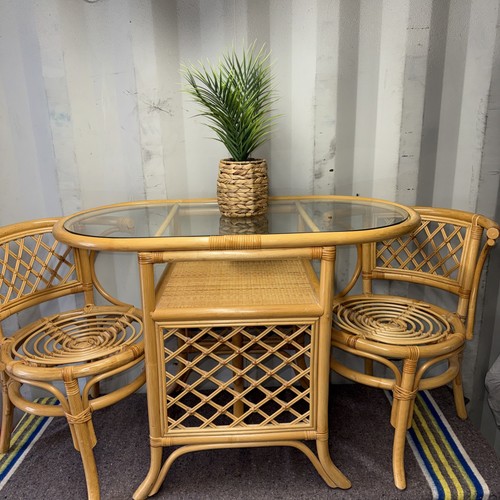 Vintage bamboo rattan bistro - vintage,